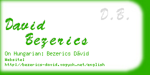 david bezerics business card